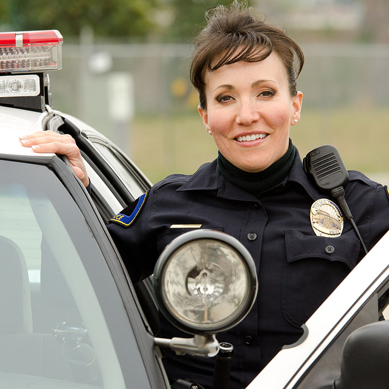 Police Woman Smiling